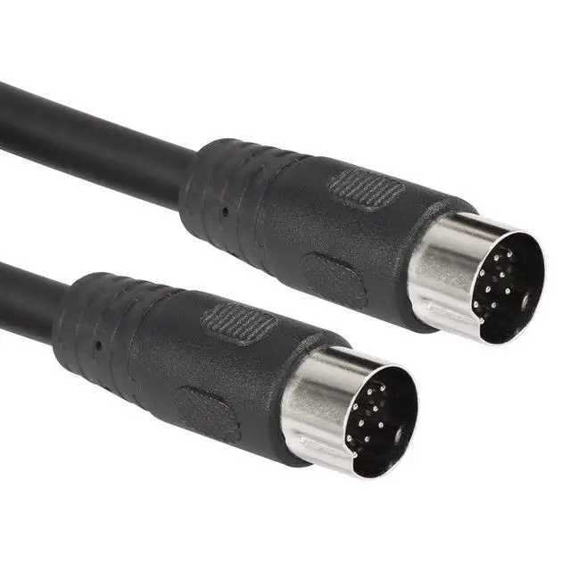 Alt view image 3 of 5 - DIN 13 PIN Male to Male Electrical Signal Control Cable, UL2919 OD9.0MM 13 PIN Extension Cable (M-M) (3m Black)