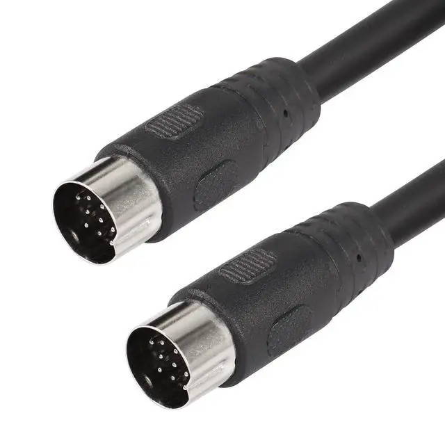 Alt view image 2 of 5 - DIN 13 PIN Male to Male Electrical Signal Control Cable, UL2919 OD9.0MM 13 PIN Extension Cable (M-M) (3m Black)
