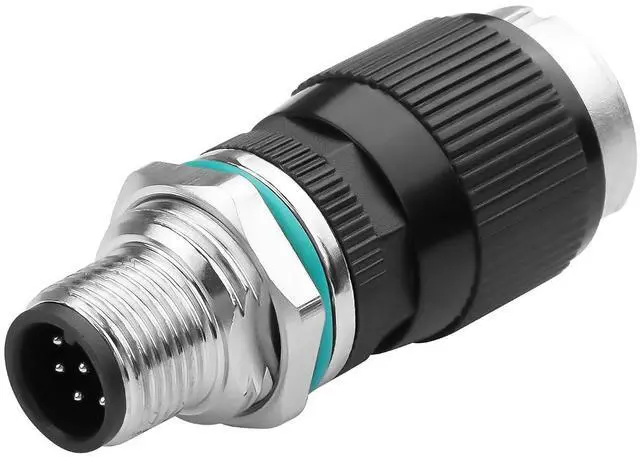Main image of RJ45 to M12 8 Pin Adapter,M12 8Pin Male to RJ45 Female Ethernet Connector,IP68 Waterproof,for Automation Systems,Plug and Play
