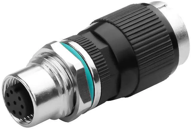 Main image of RJ45 to M12 8 Pin Adapter,M12 8Pin Female to RJ45 Female Ethernet Connector,IP68 Waterproof,for Automation Systems,Plug and Play