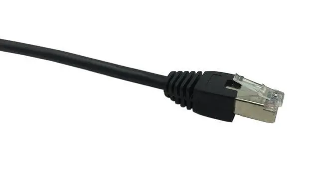 Alt view image 3 of 7 - RJ45 Male to Female LAN Ethernet Network Cat 5e Panel Mount Cable (Black)(2m)