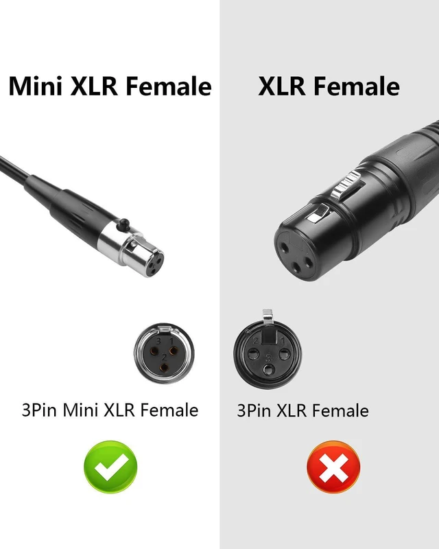 Alt view image 2 of 7 - 3.5mm to Mini XLR Stereo Audio Coiled Cable 90° 1/8" TRS Jack to 3 Pin Mini XLR