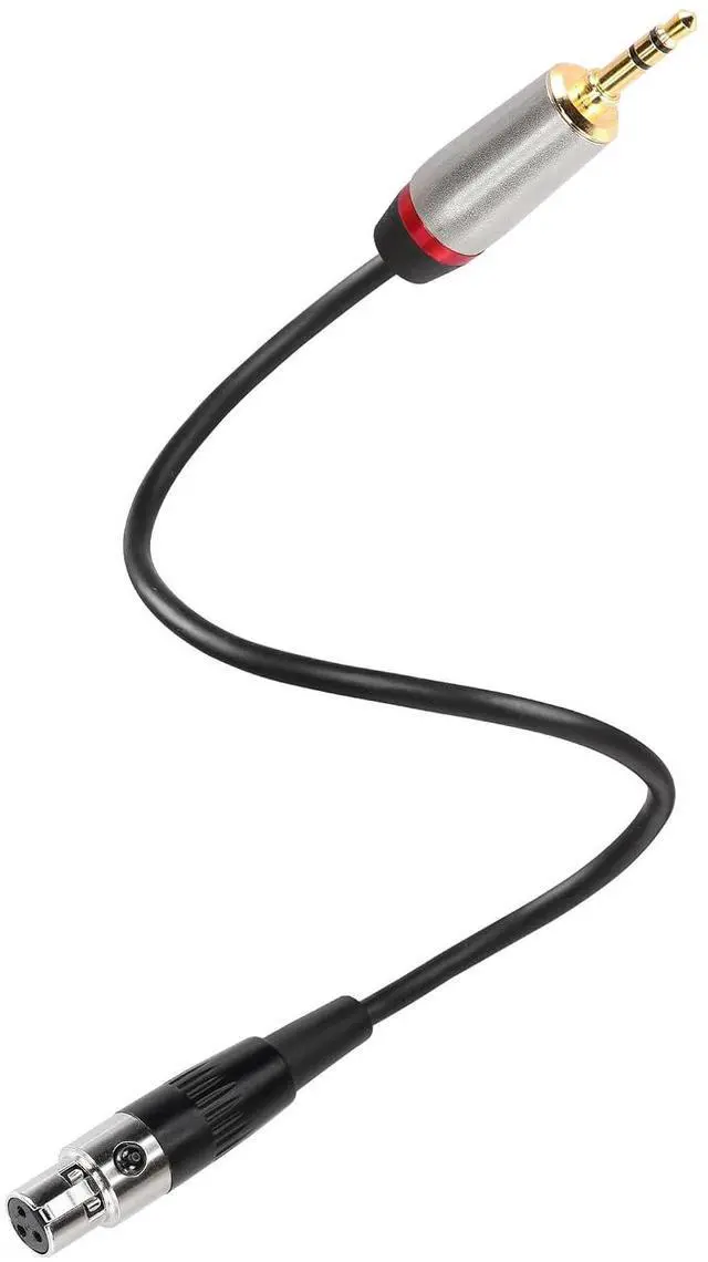 Main image of Mini XLR Female to 3.5mm Stereo Audio Plug Cable, 3 Pin Mini XLR Female to 1/8" TRS Cord Adapter Connector for Audio Conversion of Camera and Other Equipment - 1FT(0.3M)