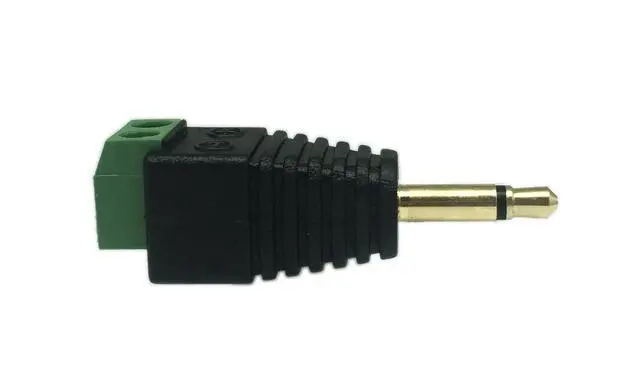 Alt view image 4 of 7 - 3.5mm TS Mono Male to 2 Pin Screw Terminal Female AUX Headphone Replacement Solderless Balum Converter Adapter (2-Pack)