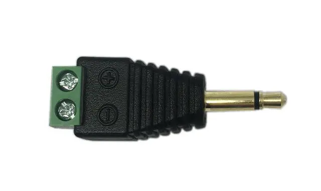 Alt view image 6 of 7 - 3.5mm TS Mono Male to 2 Pin Screw Terminal Female AUX Headphone Replacement Solderless Balum Converter Adapter (2-Pack)
