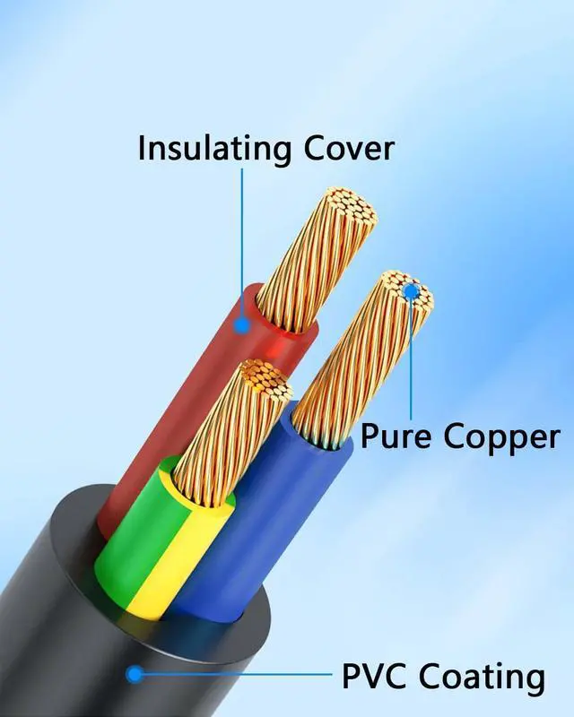 Alt view image 4 of 7 - 3-Prong NEMA 5-15P to PowerCON AC Power Cable 20A 16AWG NEMA 5-15P Male to 3 Pin PowerCon Male Connector Extension Power Wire for Outdoor Stage Light Series LED Screen - 1M / 3.2FT