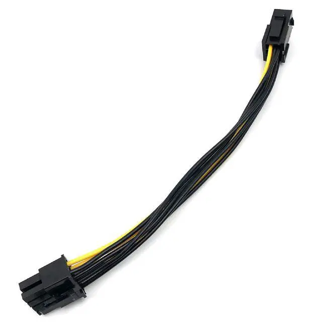 Alt view image 3 of 7 - 5Pack 6 Pin Male to 8 Pin Male PCIe Adapter Power Cable PCI Express Extension Cable 20CM (8 Inchs)