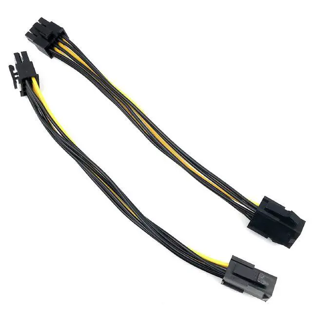 Alt view image 2 of 7 - 5Pack 6 Pin Male to 8 Pin Male PCIe Adapter Power Cable PCI Express Extension Cable 20CM (8 Inchs)