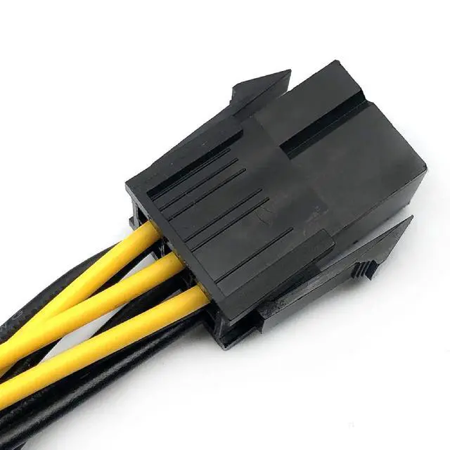 Alt view image 4 of 7 - 5Pack 6 Pin Male to 8 Pin Male PCIe Adapter Power Cable PCI Express Extension Cable 20CM (8 Inchs)