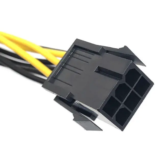 Alt view image 5 of 7 - 5Pack 6 Pin Male to 8 Pin Male PCIe Adapter Power Cable PCI Express Extension Cable 20CM (8 Inchs)