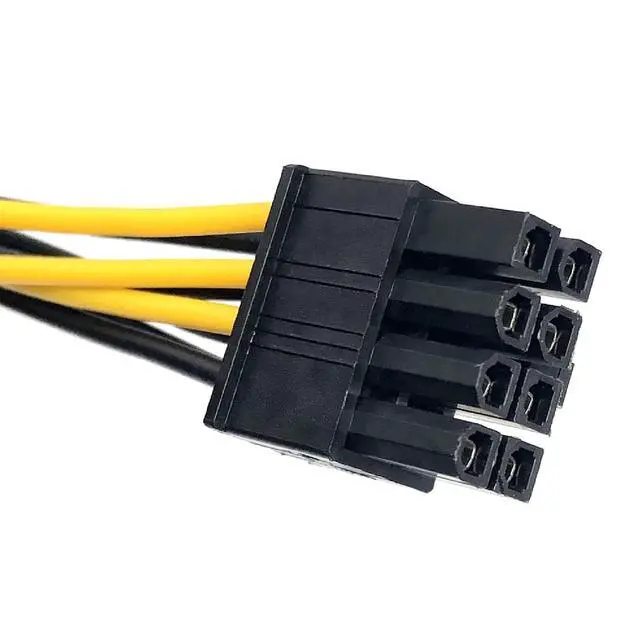 Alt view image 7 of 7 - 5Pack 6 Pin Male to 8 Pin Male PCIe Adapter Power Cable PCI Express Extension Cable 20CM (8 Inchs)
