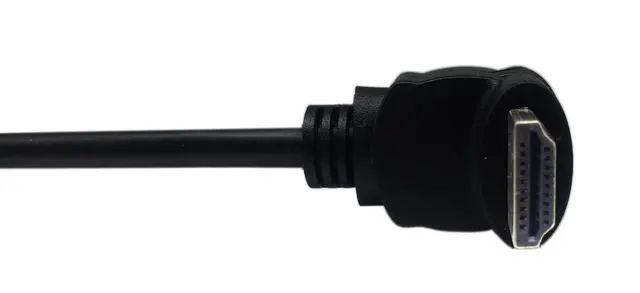 Alt view image 6 of 6 - 15cm 6inch High Speed HDMI 2.0 Up Angle HDMI 2.0 Male to Female Extension Cable with Screw Hole Panel Mount Support 4K 60Hz Resolution for Blu Ray Player, 3D TV, Roku, Xbox360 (Black) (U)