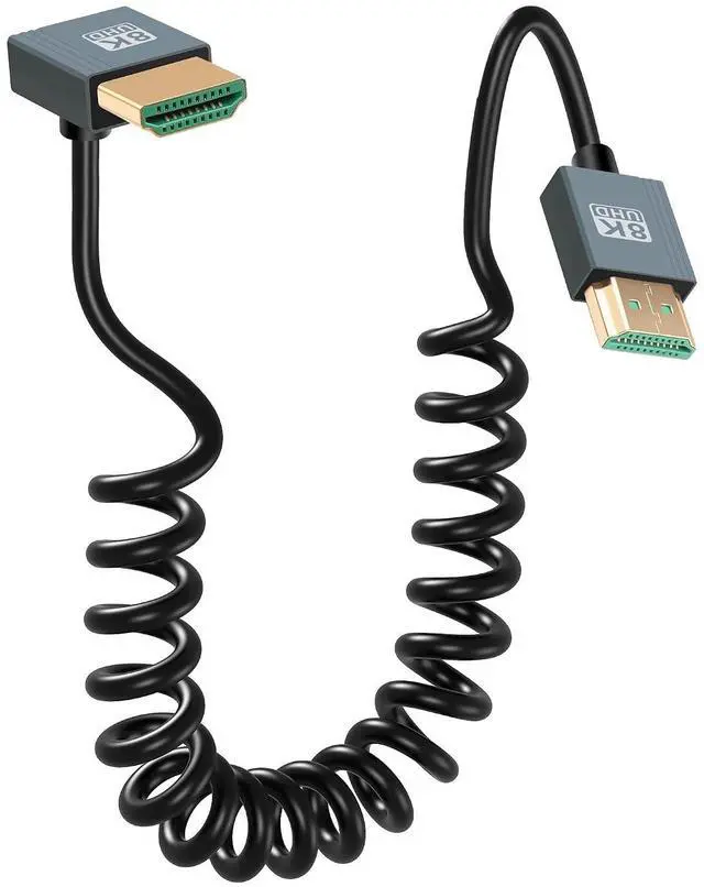 Main image of 8K HDMI 2.1 Cable 3FT, 48Gbps Ultra High Speed HDMI 90 Degree Down Angle Cable Support 8K@60Hz 4K@120Hz Dynamic HDR Compatible with TV/HDTV