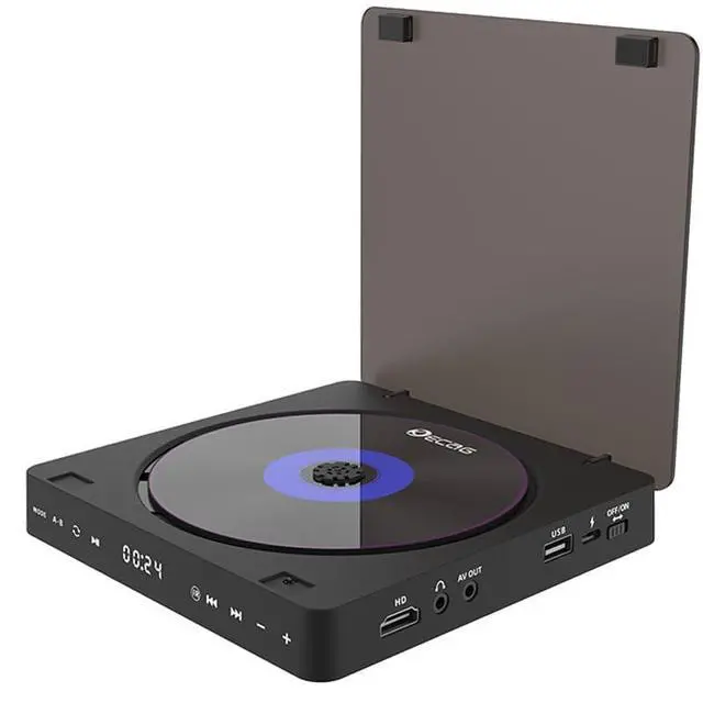 Alt view image 2 of 7 - 1080P DVD HD Video Player Portable VCD Player MiNi CD Player HDMI Video + 3.5mm Jack Audio Output with Remote Control