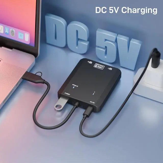 Alt view image 2 of 7 - HDMI Splitter Extended Display for Dual Monitor, 1080p@60Hz USB A or USB-C to HDMI Vga Adapter for Extended Display of Laptop Monitor Desktop TV, Mac OS Windows Android