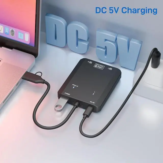 Alt view image 7 of 7 - HDMI Splitter Extended Display for Dual Monitor, 1080p@60Hz USB A or USB-C to HDMI Vga Adapter for Extended Display of Laptop Monitor Desktop TV, Mac OS Windows Android