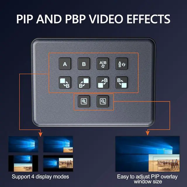 Alt view image 3 of 7 - Video Switcher for Live Streaming, Dual 4K HDMI Input Capture Card for Streaming, USB 3.0 Audio Video Capture Card HDMI Switcher Record in 1080P 60FPS Low Latency, Compatible with Xbox/PS5/PS4/OBS/PC