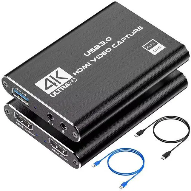 Main image of Capture Card, HDMI USB3.0 Capture Card Nintendo Switch, Video Capture Card 4K 1080P 60FPS, Game Capture Card for Live Streaming, Video Conference, Recording, Works with PS4/PS5/PC/OBS/DSLR