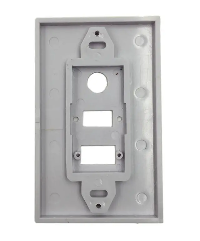 Alt view image 4 of 7 - HDMI VGA 3.5mm Audio Video Stereo Pass Through Component Composite Wall Face Plate Panel (White)