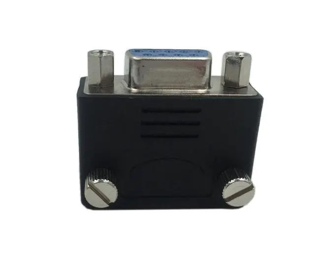 Alt view image 5 of 6 - 90 Degree DB9 9 Pin RS 232 Male to Female Serial Gender Changer Extension Cable Converter Adapter Coupler