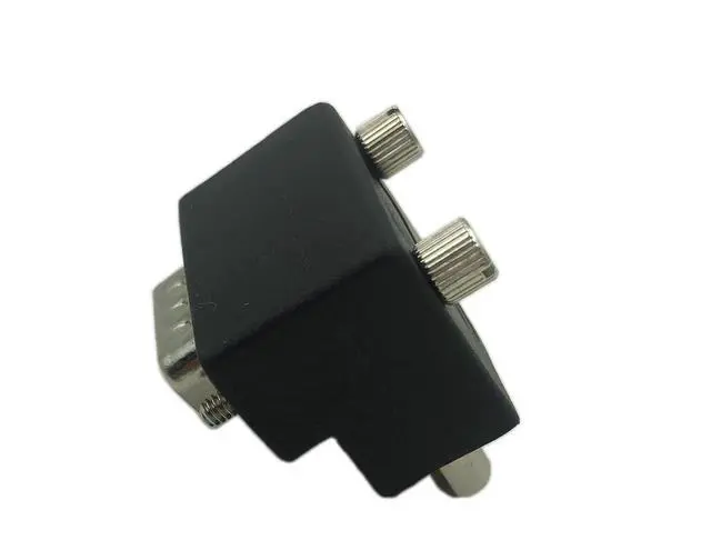 Alt view image 6 of 6 - 90 Degree DB9 9 Pin RS 232 Male to Female Serial Gender Changer Extension Cable Converter Adapter Coupler