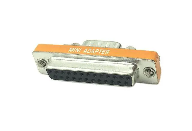 Alt view image 2 of 7 - DB9 Male to DB25 Female Mini Serial Port Cable Adapter Gender Changer