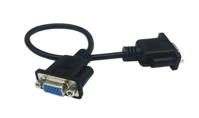 Alt view image 3 of 7 - 1ft VGA SVGA 15 Pin HD15 Female to Female Gender Changer Adapter Extension Video Monitor Cable for PC Laptop TV Porjectorff