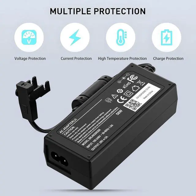 Alt view image 5 of 6 - Power Recliner Power Supply, Chargers for Electric Batteries Recliner Power Cord Replacement AC/DC Switching Power Supply Transformer 2-pin 29V/24V 2A Adapter