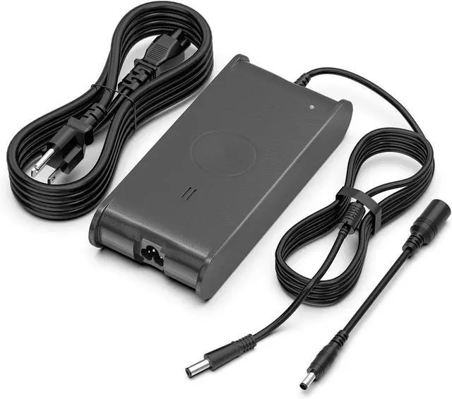 Main image of 6FT IEC C5 Cord + 90W Dual Tip Charger Bundle, 7.4×5.0mm & 4.5×3.0mm for Dell Inspiron Latitude
