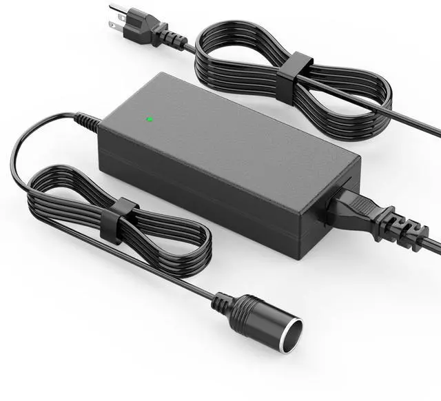 Main image of 110V/120V to 12V Converter 10A 120W AC to DC Power Supply Adapter, Car Cigarette Lighter Socket Wall Plug Transformer for Car Refrigerator, Cooler, Vacuum Cleaner, Dash Cam and 12V Car Devices