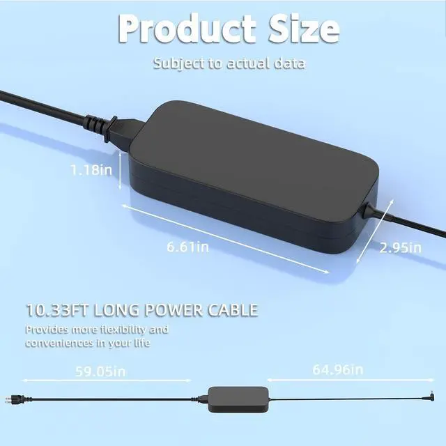 Alt view image 7 of 7 - 180W AC Laptop Charger Compatible with Asus TUF Gaming A15 F15 A17 F17 Series; FX506, FX517, FX706, FX766, FX505, FX566, FX705, FX86, FA506, FA706; ADP-180TB H, ADP-180MB F Power Adapter Supply