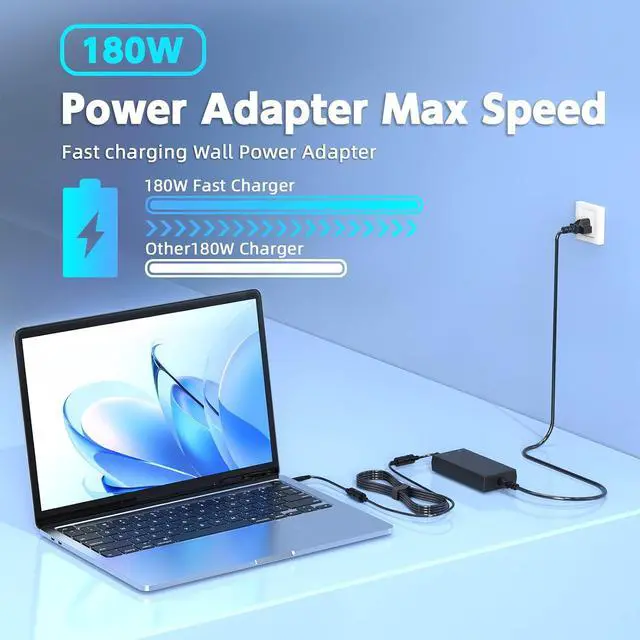 Alt view image 6 of 7 - 180W 130W AC Charger Compatible with Dell Docking Station WD19 K20A001 D6000 D6000S Business Dock WD15 K17A001 Thunderbolt Dock WD19TB WD19TBS TB15 TB16 TB18DC K16A K16A001 Power Adapter Supply