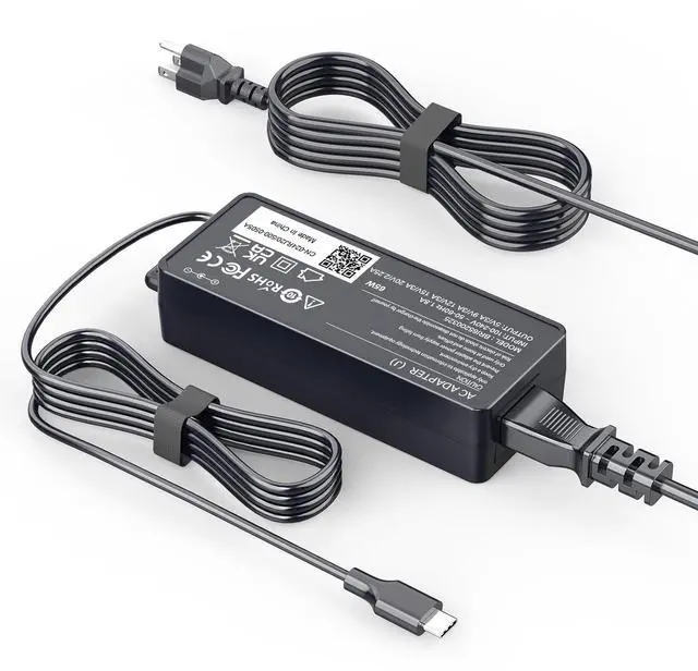 Main image of 65W USB C Charger Compatible with LG Gram Laptop 14" 15" 16" 17" Series 14Z90N 14Z90R 14T90R 14T90P 14Z90P 15Z90N 15Z995 15Z90R 15Z95N 15Z95P 15Z90Q 16Z90P 17Z90N 17Z90P Power Supply Cord