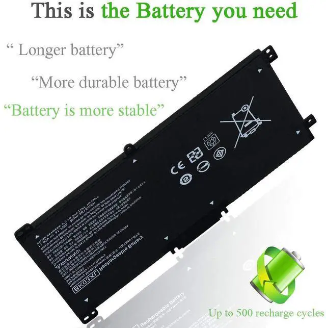 Alt view image 4 of 6 - BK03XL Battery for HP Pavilion X360 14-BA 14M-BA Series | 11.55V 41.7Wh Li-ion Battery, Safety Certified, Over 500 Cycles, Fast Charging, Stable Performance