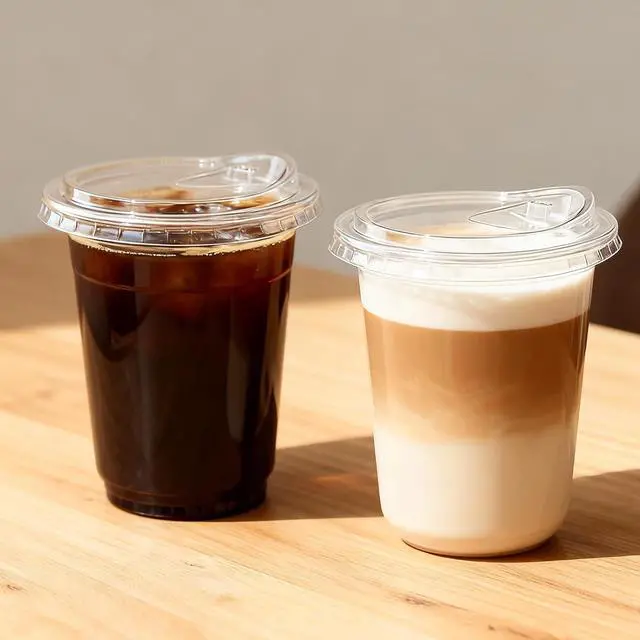 Alt view image 5 of 7 - 25 Pack-16 oz Clear Plastic Cups with Lids Food Grade Disposable Iced Coffee Cups for Smoothies, Milkshake, Parties