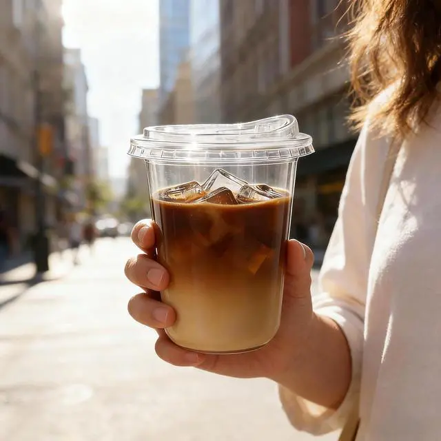 Alt view image 7 of 7 - 25 Pack-16 oz Clear Plastic Cups with Lids Food Grade Disposable Iced Coffee Cups for Smoothies, Milkshake, Parties