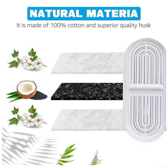 Alt view image 5 of 6 - 1/4/8 Pcs Pet Water Dispenser Filters for Cat Drinking Fountain, Cotton Mesh Round Replacement Filter, for Multiple Pet Waterers(8Pcs)