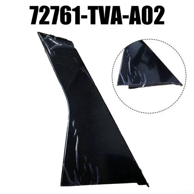 Alt view image 3 of 7 - Left Rear Door Pillar Garnish 2018-2022 Accord Black ABS Trim,Cover 72761-TVA-A02