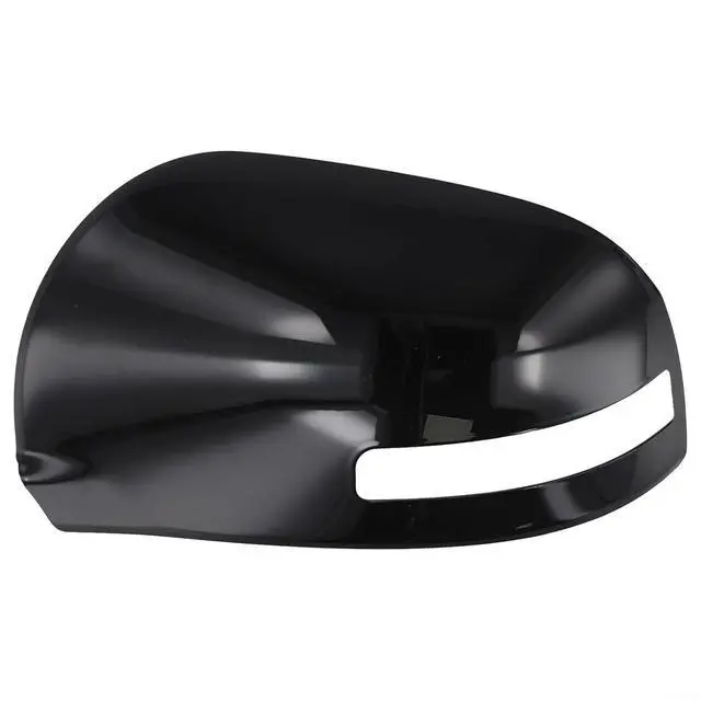 Alt view image 3 of 7 - Rearview Mirror Cover For ASX,For OUTLANDER 2010-2018 With Turn Signal Light ABS Bright Black Left Right Side(left)
