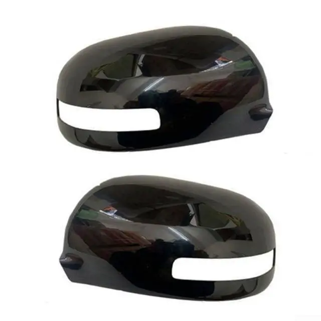 Alt view image 7 of 7 - Rearview Mirror Cover For ASX,For OUTLANDER 2010-2018 With Turn Signal Light ABS Bright Black Left Right Side(right)
