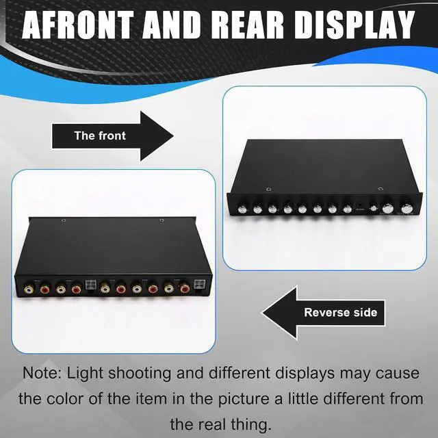 Alt view image 2 of 7 - 7 Band Car Equalizer Audio EQ Tuning Crossover Amplifier Parametric Car Preamplifier Audio Equalizer +-12dB