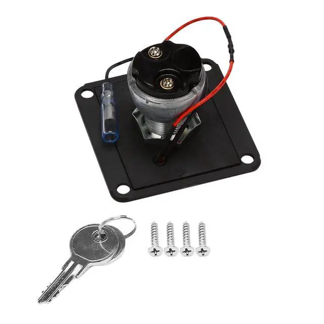 Alt view image 6 of 7 - Universal 12V Car Boat Motorcycle Ignition Key Ignition Switch Panel 2Position with 2 Keys