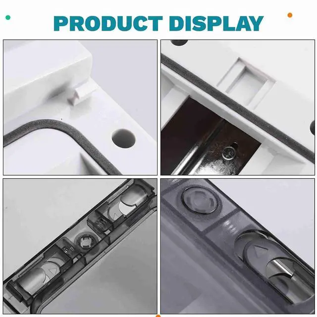 Alt view image 5 of 7 - HA Series 8-Way Junction Box PC IP65 Waterproof Outdoor Distribution Box for
