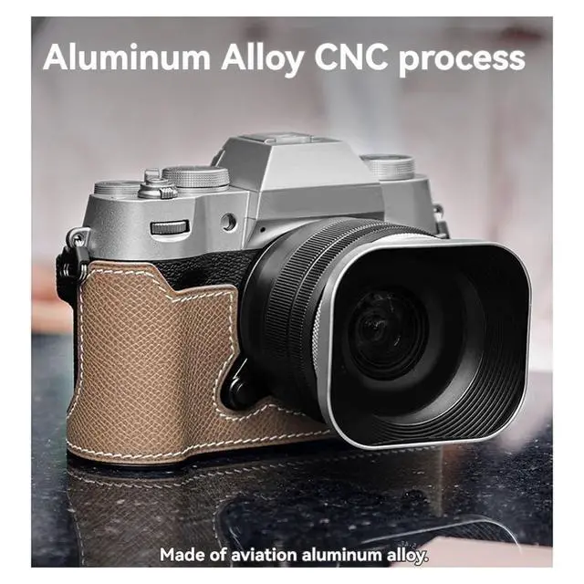 Alt view image 5 of 7 - Square Mirrorless Camera Lens Hood 52mm Lens Hood for DSLR Camera Photography Accessories