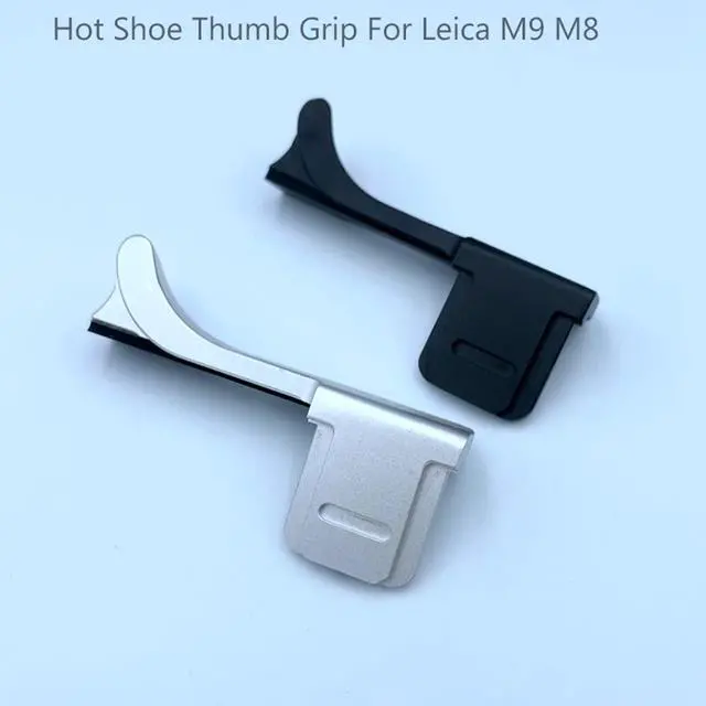 Alt view image 3 of 7 - Metal Hot Shoe Thumb Rest Hand Grip for M9 M8 Camera Hotshoe Bracket Adapter Hot Shoe Cover Thumb Rest Grip B