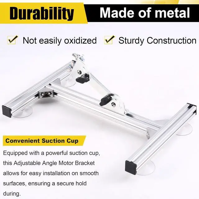 Alt view image 3 of 7 - DIY Linear Actuator Bracket Adjustable Angle Linear Reciprocating Motor Bracket Reciprocating Motor Bracket with Suction Cup
