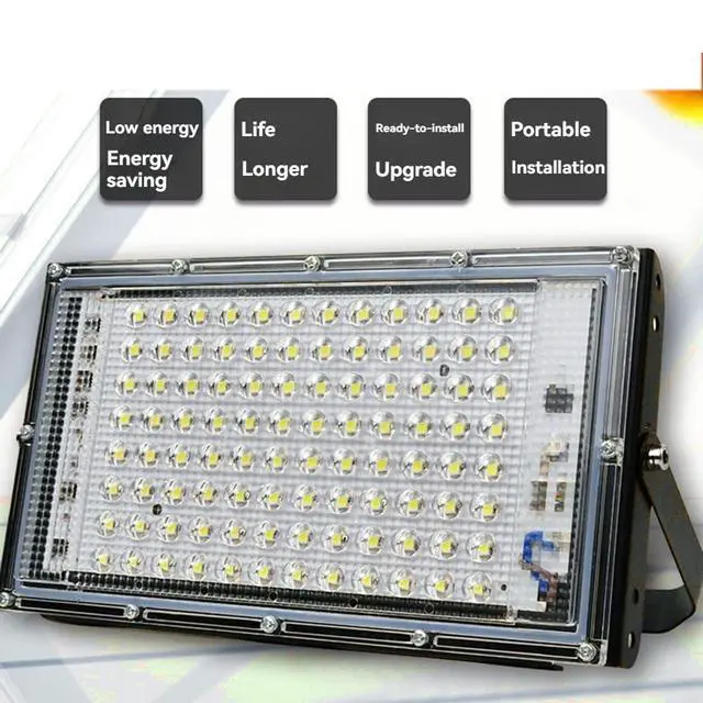 Alt view image 7 of 7 - LED Flood Light Efficient Pearl Point Floodlight Outdoor Spotlight Wall Street Lamp, Garden Lighting F