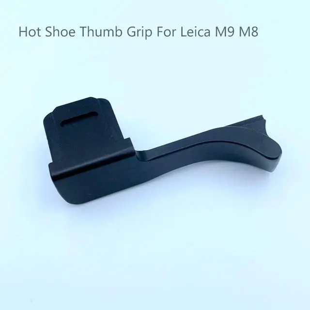 Alt view image 5 of 7 - Metal Hot Shoe Thumb Rest Hand Grip for M9 M8 Camera Hotshoe Bracket Adapter Hot Shoe Cover Thumb Rest Grip B