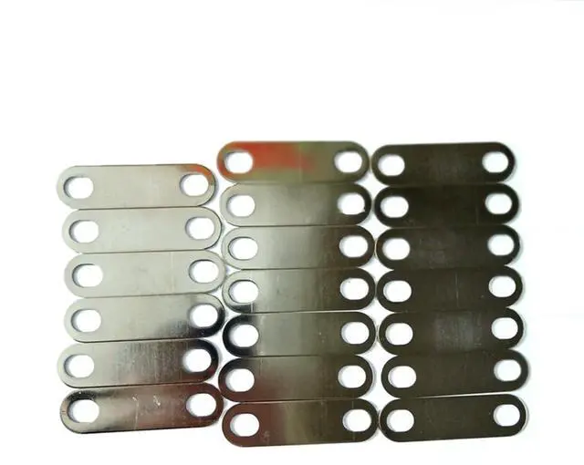Alt view image 3 of 6 - 20pc LTO Bus Bars Connector Posts Straps Clips 65mm Hole Central Pitch Oval Hole for Yinlong 66160 Lithium Titanate Cell