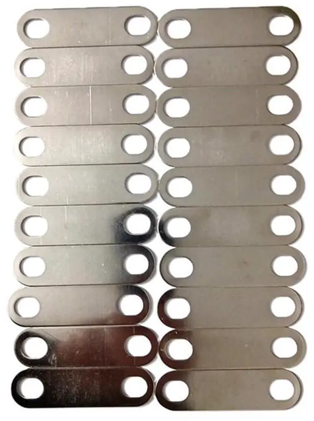 Main image of 20pc LTO Bus Bars Connector Posts Straps Clips 65mm Hole Central Pitch Oval Hole for Yinlong 66160 Lithium Titanate Cell